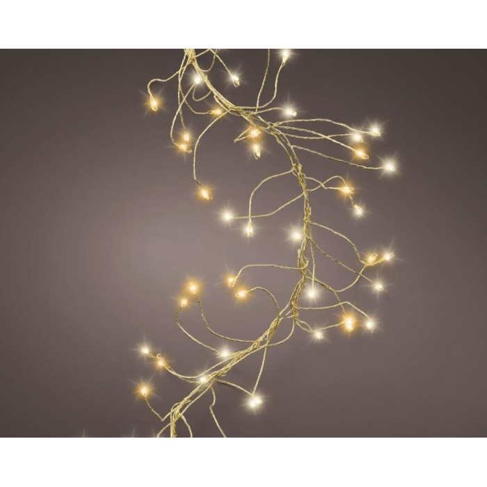 LUCI GRAPPOLO 1440 LED FILO ORO L.900